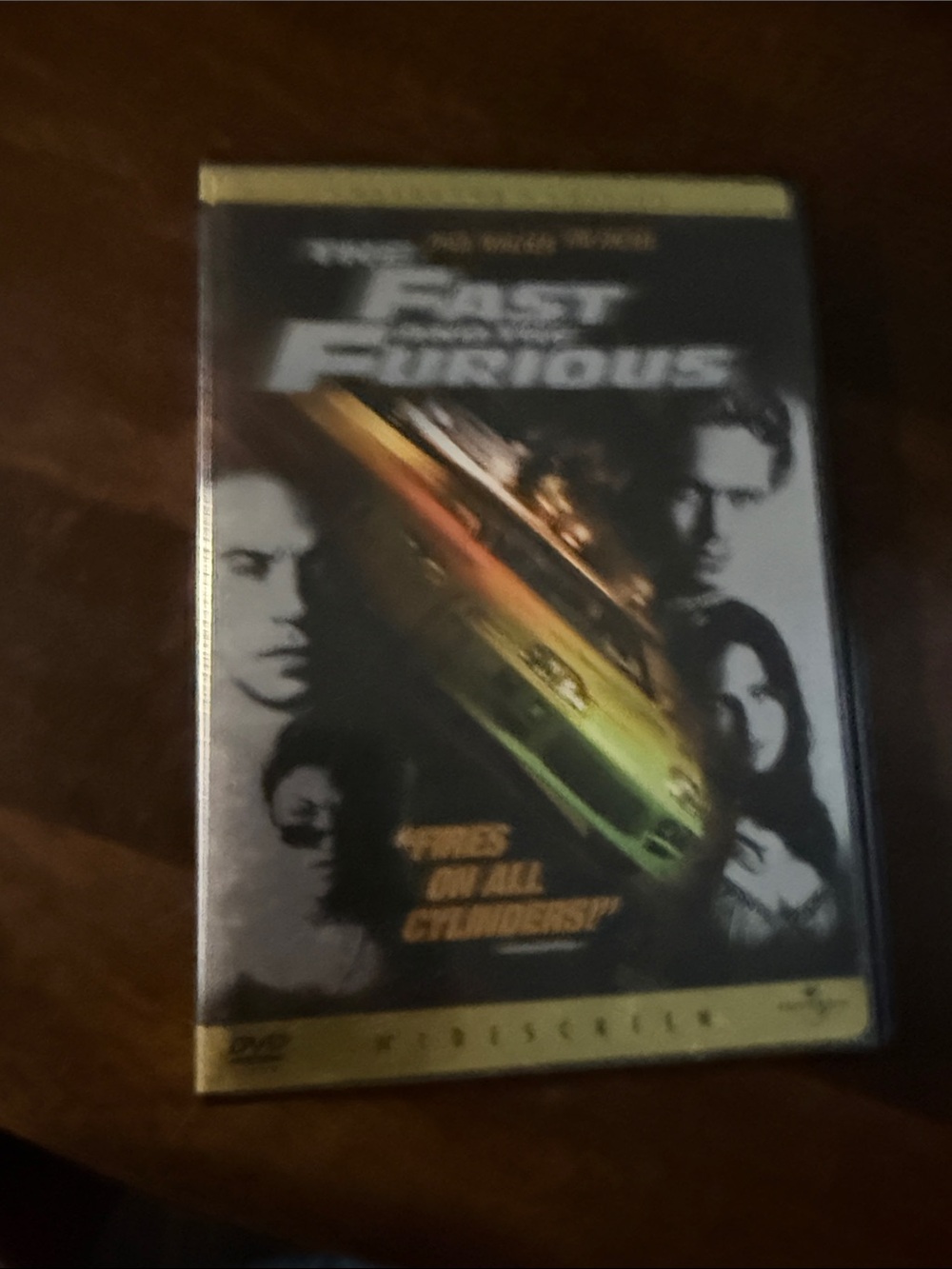 Fast & Furious DVD Movie - Black with Yellow/Green Artwork